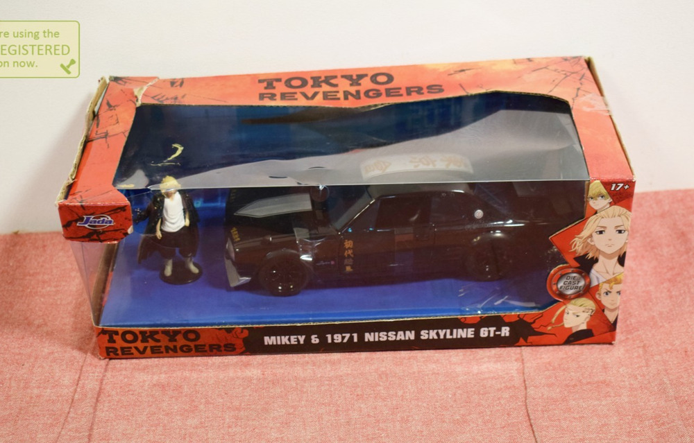 Jada Tokyo Revengers Mikey & 1971 Nissian Skyline GT-R Die-Cast